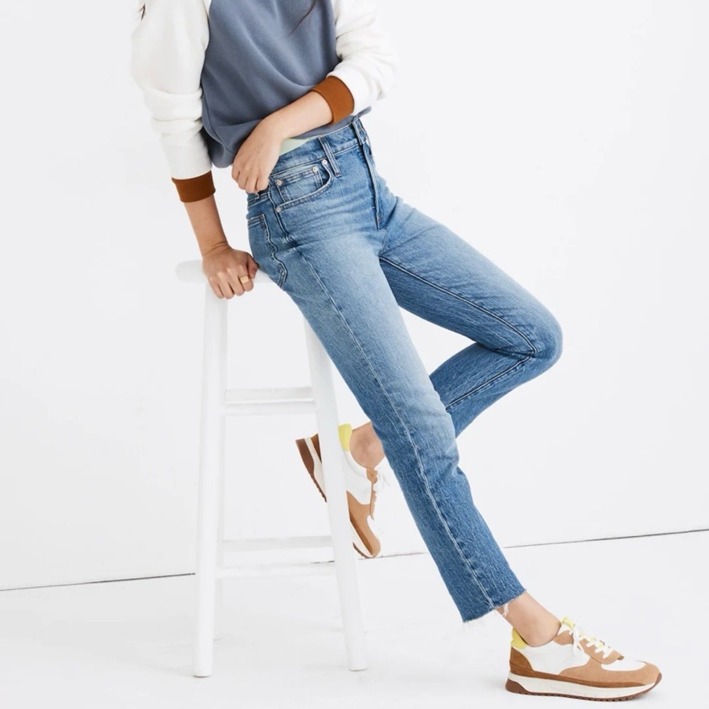 Madewell Perfect Vintage Jean Enmore Wash Raw Hem